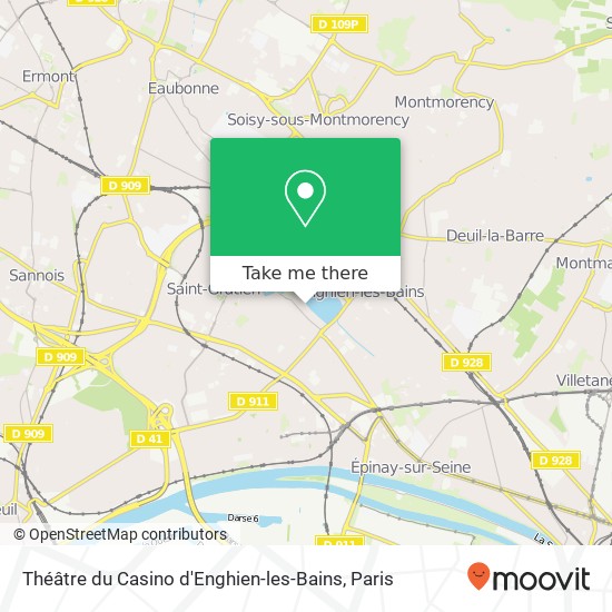 Théâtre du Casino d'Enghien-les-Bains map