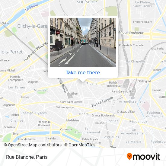 Rue Blanche map