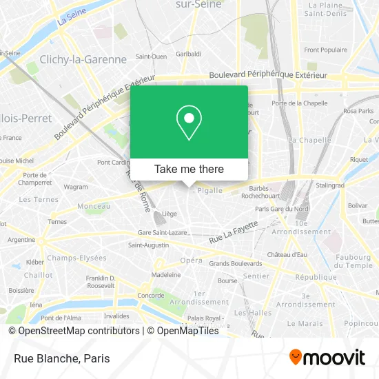 Rue Blanche map
