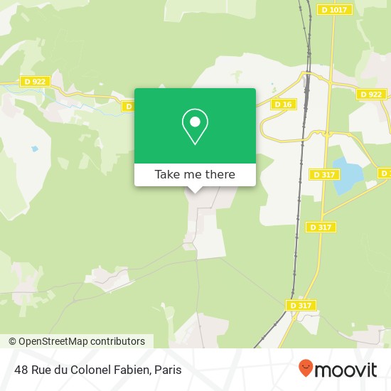Mapa 48 Rue du Colonel Fabien