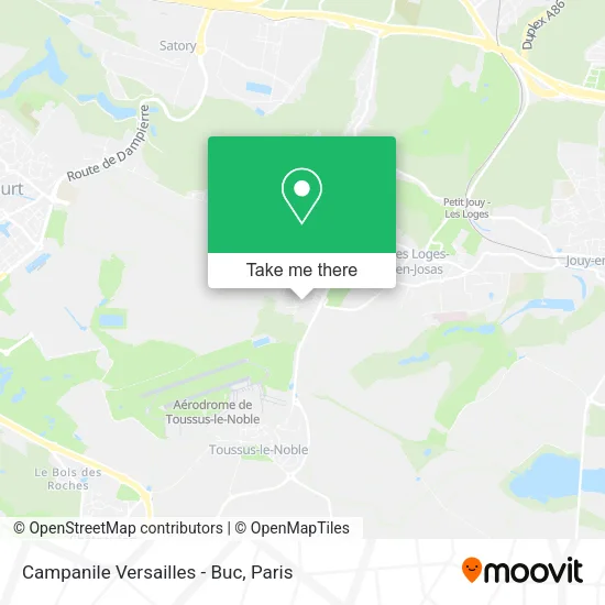 Campanile Versailles - Buc map