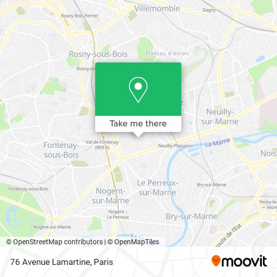 Mapa 76 Avenue Lamartine