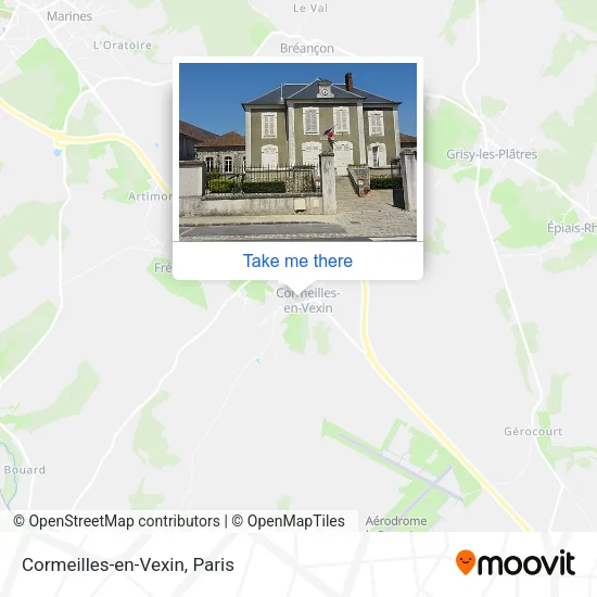 Mapa Cormeilles-en-Vexin