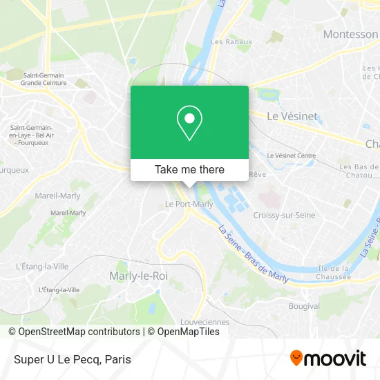 Super U Le Pecq map