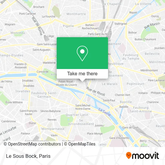 Le Sous Bock map