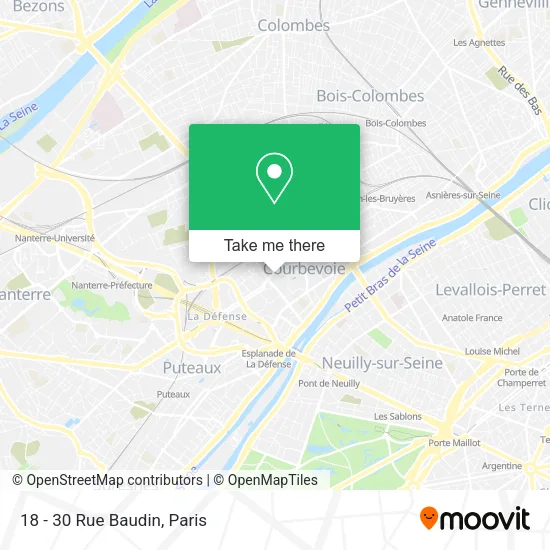 18 - 30 Rue Baudin map