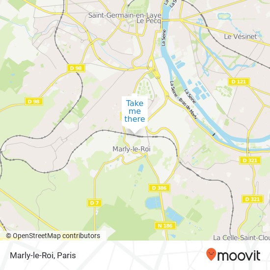 Mapa Marly-le-Roi