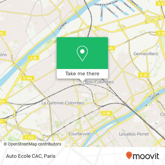 Auto Ecole CAC map