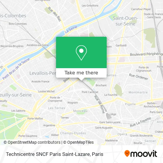 Technicentre SNCF Paris Saint-Lazare map