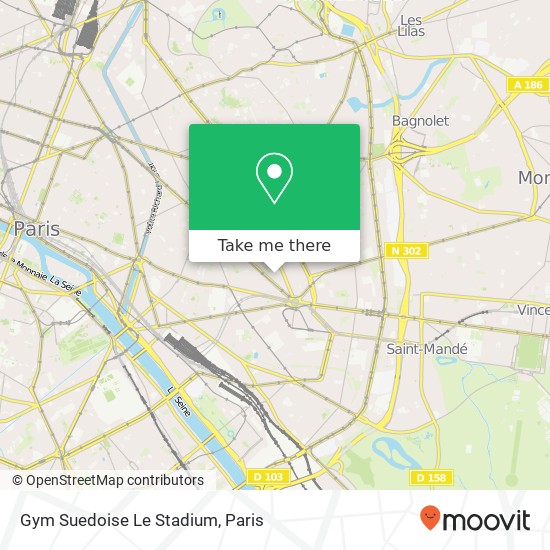 Gym Suedoise Le Stadium map