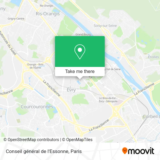 Conseil général de l'Essonne map