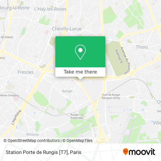 Station Porte de Rungis [T7] map