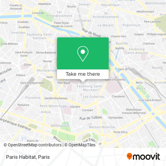 Mapa Paris Habitat