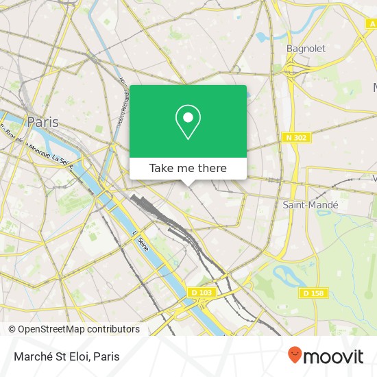Marché St Eloi map