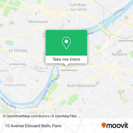 Mapa 10 Avenue Edouard Belin