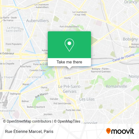 Rue Étienne Marcel map