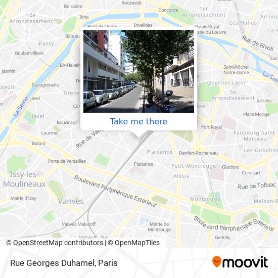 Mapa Rue Georges Duhamel