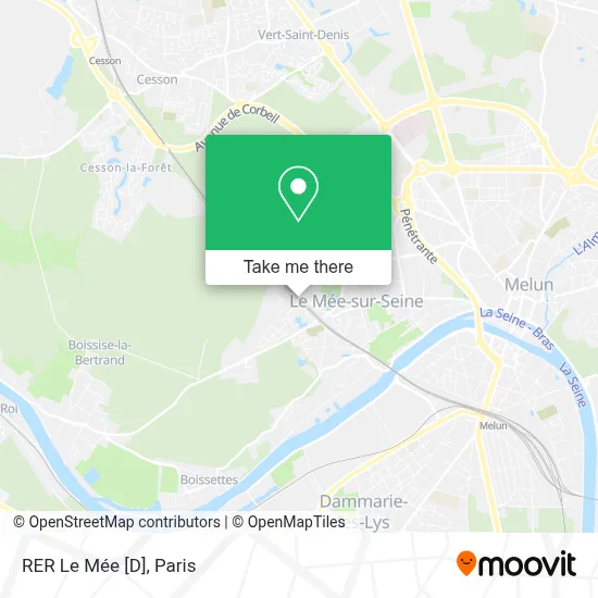 RER Le Mée [D] map