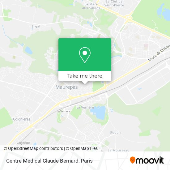 Mapa Centre Médical Claude Bernard