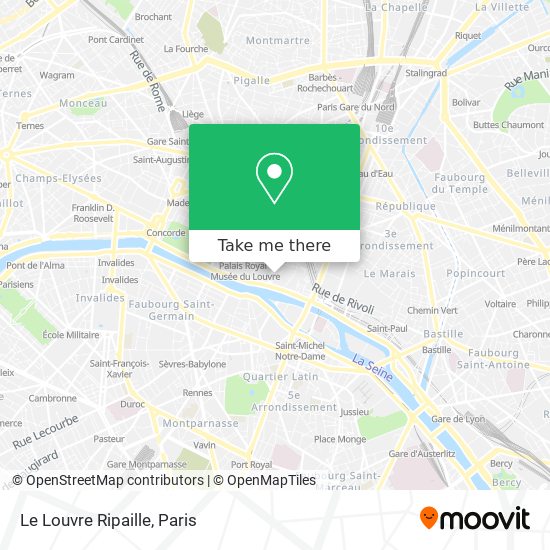 Mapa Le Louvre Ripaille