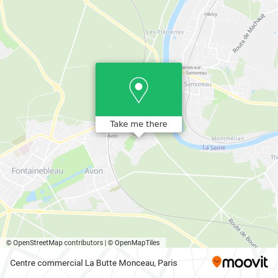 Centre commercial La Butte Monceau map