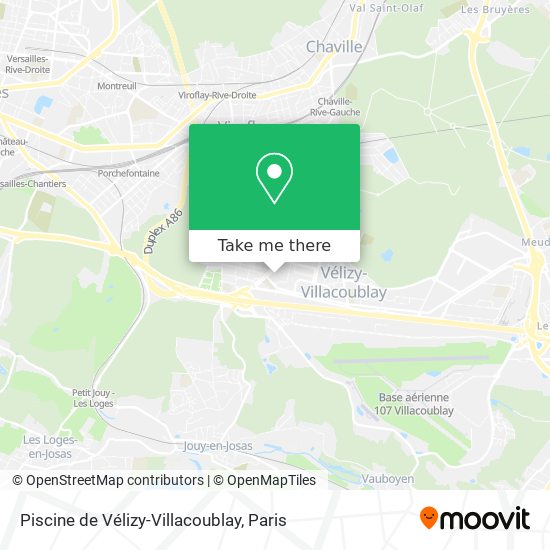 Mapa Piscine de Vélizy-Villacoublay