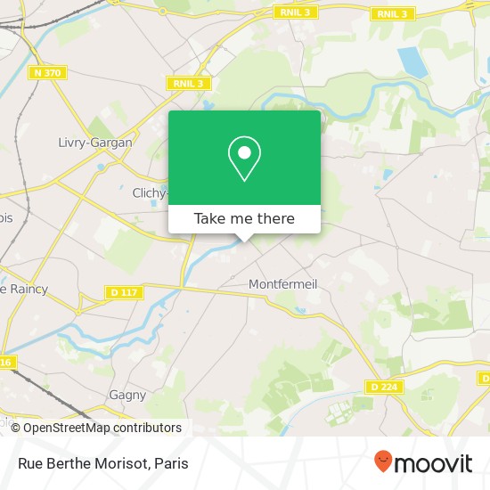 Mapa Rue Berthe Morisot