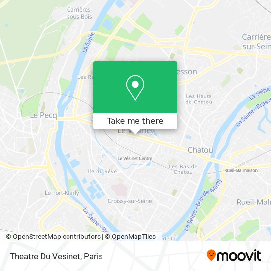Mapa Theatre Du Vesinet