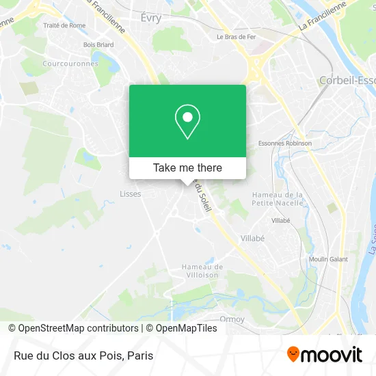 Rue du Clos aux Pois map