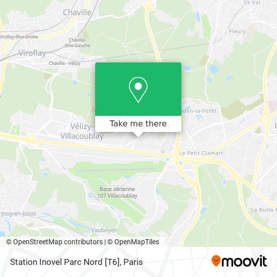Mapa Station Inovel Parc Nord [T6]