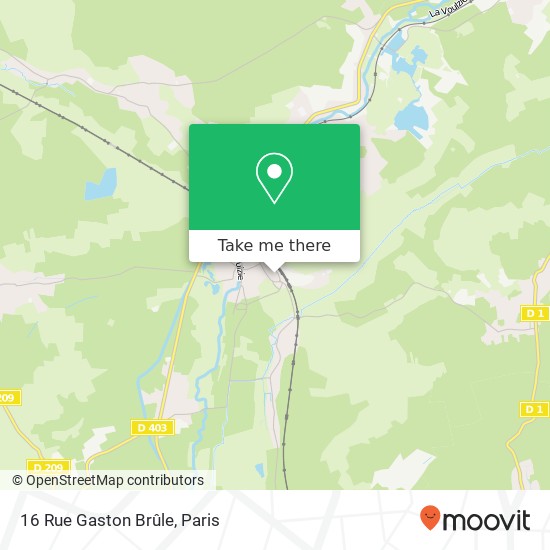 Mapa 16 Rue Gaston Brûle