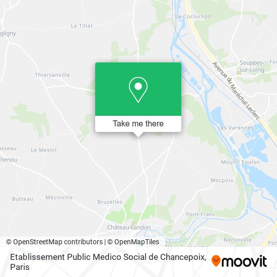 Etablissement Public Medico Social de Chancepoix map
