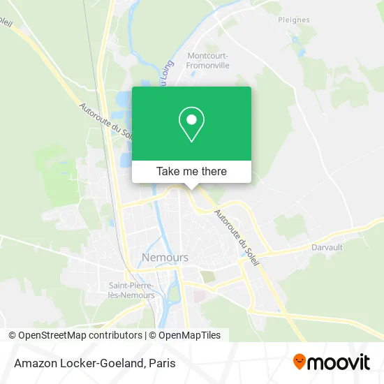Amazon Locker-Goeland map