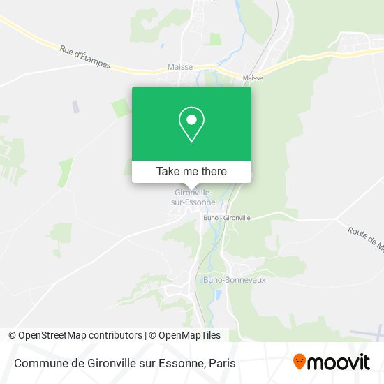 Mapa Commune de Gironville sur Essonne