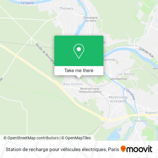 Mapa Station de recharge pour véhicules électriques