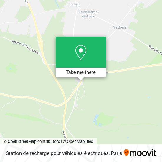 Mapa Station de recharge pour véhicules électriques