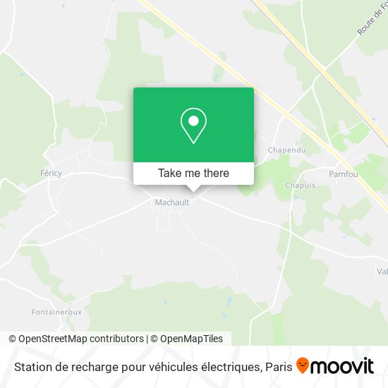 Station de recharge pour véhicules électriques map