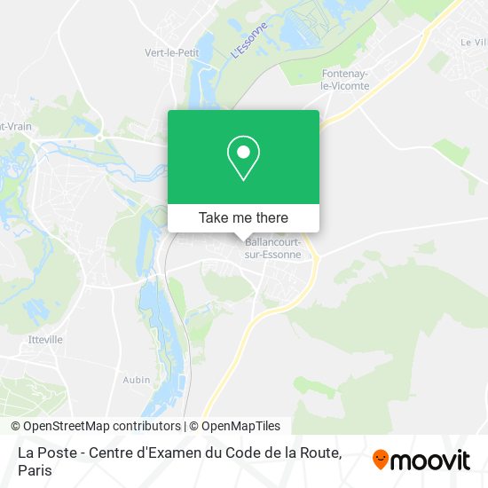 La Poste - Centre d'Examen du Code de la Route map
