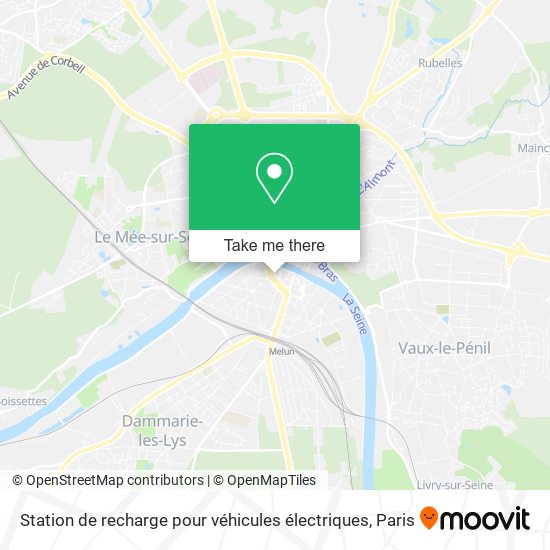 Station de recharge pour véhicules électriques map