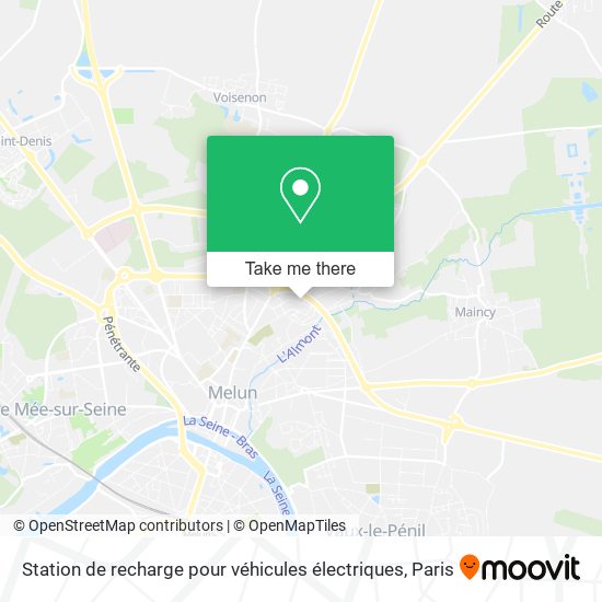 Mapa Station de recharge pour véhicules électriques