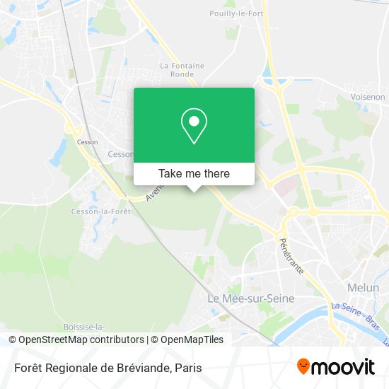 Forêt Regionale de Bréviande map
