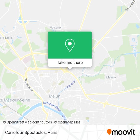 Carrefour Spectacles map