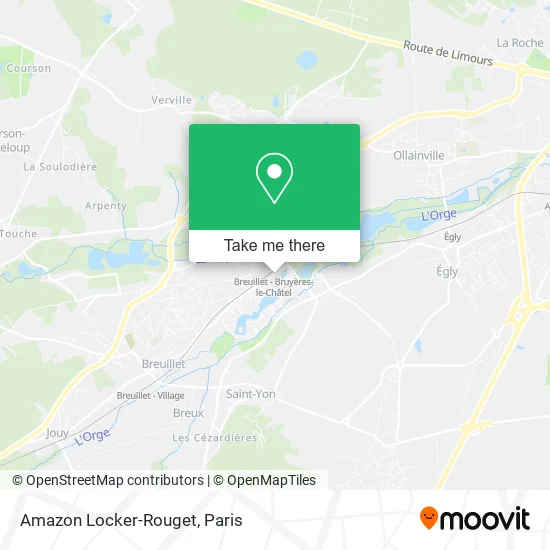 Amazon Locker-Rouget map