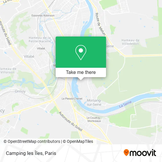 Camping les Îles map