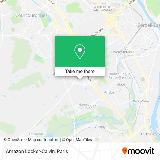 Mapa Amazon Locker-Calvin