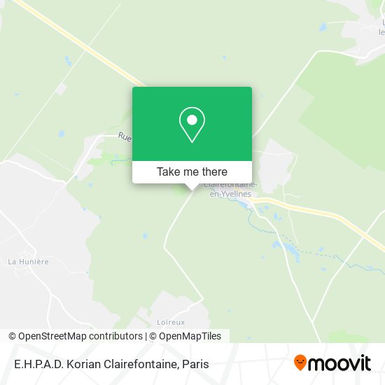 E.H.P.A.D. Korian Clairefontaine map