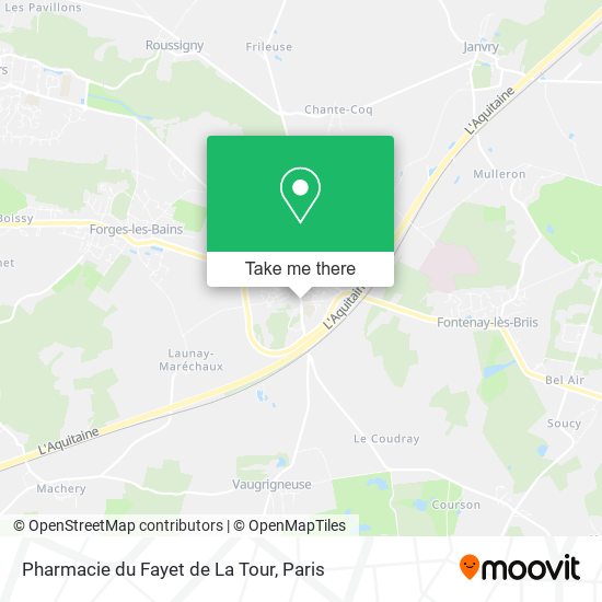 Mapa Pharmacie du Fayet de La Tour