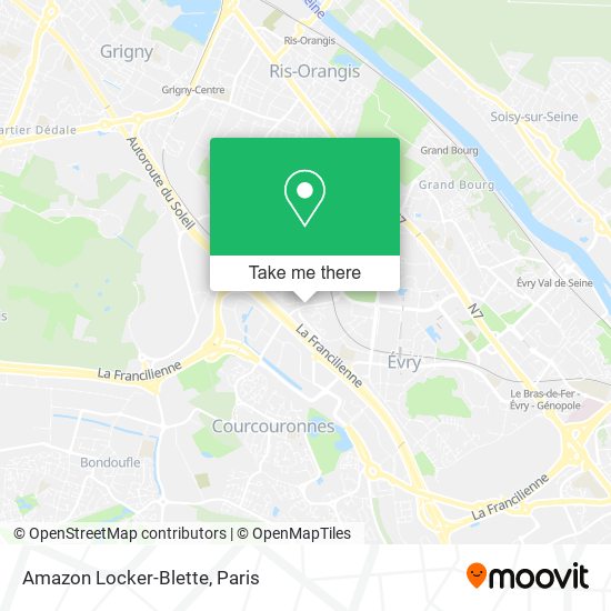 Mapa Amazon Locker-Blette