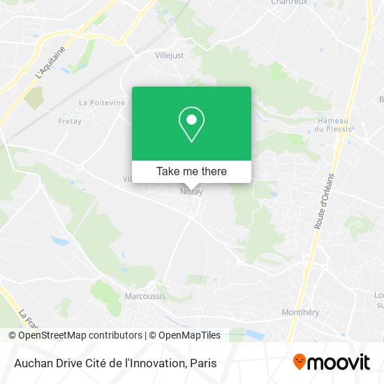 Mapa Auchan Drive Cité de l'Innovation
