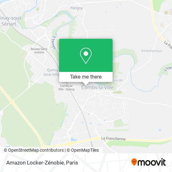 Amazon Locker-Zénobie map